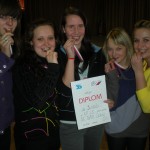 Bronzové Juniorky - zleva: Michaela Smigová, Veronika Holečková, Martina Leurichová, Tereza Jeřábková, Tereza Kozáková; fotila Lucie Chourová